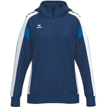 Erima Celebrate 125 Training Jacket with Hood (breathable, 100% polyester) navy blue/white ladies