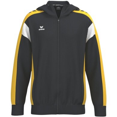 Erima Celebrate 125 Training Jacket with Hood (breathable, 100% polyester) black/yellow children