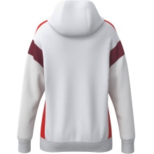Erima Celebrate 125 Training Jacket with Hood (breathable, 100% polyester) white/red ladies