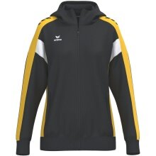 Erima Celebrate 125 Training Jacket with Hood (breathable, 100% polyester) black/yellow ladies
