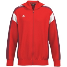 Erima Celebrate 125 Training Jacket with Hood (breathable, 100% polyester) red men's
