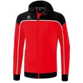 Erima Training Jacket Change with Hood (recycled Polyester, durable, with zip pockets) red/black Men