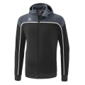 Erima Training Jacket Change with Hood (recycled Polyester, durable, with zip pockets) black/grey Men