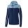 Erima Training Jacket Change with Hood (durable, with zip pockets) navy blue/denim blue Women
