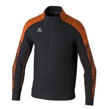 Erima Training Jacket Evo Star (Stand-up collar, durable) black/orange Men
