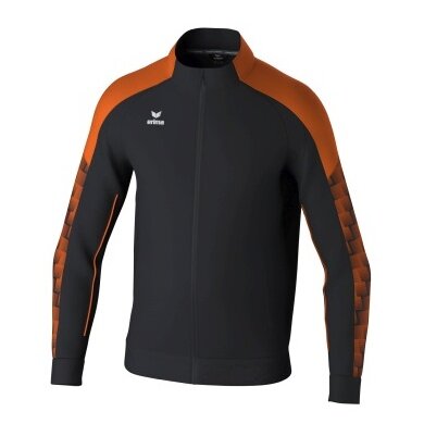 Erima Training Jacket Evo Star (Stand-up collar, durable) black/orange Men