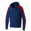Erima Evo Star Training Jacket with Hood (high wearing comfort) navy blue/red Men's