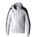 Erima Evo Star Training Jacket with Hood (high wearing comfort) white/black Kids
