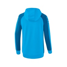 Erima Training Jacket Six Wings with Hood (Cotton Blend, Soft, Comfortable, Tailored Cut) Curacao Blue Women