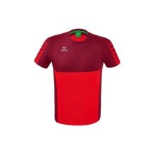Erima Sport T-shirt Six Wings (100% Polyester, quick-drying, comfortable feel) red/bordeaux Boys