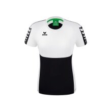 Erima Sport-Shirt Six Wings (100% Polyester, tailored cut, quick-drying) black/white Women
