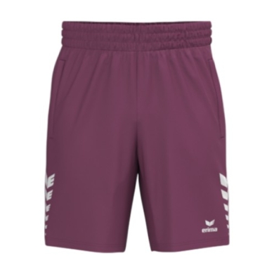 Erima Celebrate 125 Short Sports Trousers (100% Polyester, elastic waistband with drawstring) short burgundy men
