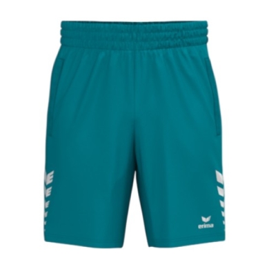 Erima Celebrate 125 Short Sports Trousers (100% Polyester, elastic waistband with drawstring) short tahitian blue men's