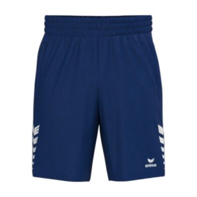 Erima Celebrate 125 Short Sports Trousers (100% Polyester, elasticated waistband with drawstring) short navy blue men's