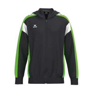 Erima Celebrate 125 Training Jacket with Hood (breathable, 100% polyester) black/green men's