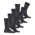 Esprit Daily Socks Crew Solid (Cotton) anthracite grey Men - 4 pairs