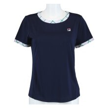 Fila Tennis Shirt Yamila (comfortable to wear) navy blue/white/green ladies