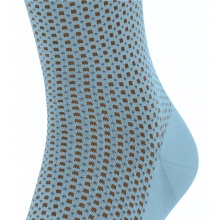 Falke Daily Sock Crew Uptown Tie (stylish design, cotton) light blue Men - 1 Pair