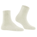 Falke Daily Sock Bed Sock Rib (Wool and Cashmere) white Ladies - 1 Pair