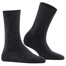 Falke Daily Sock Cosy Wool (soft cashmere, temperature-regulating merino wool) 2025 anthracite grey ladies - 1 pair