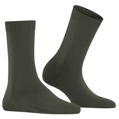Falke Daily Sock Cosy Wool (soft cashmere, temperature-regulating merino wool) 2025 dark green ladies - 1 pair