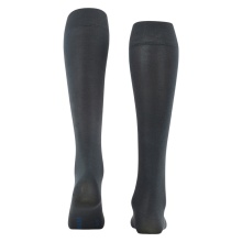 Falke Knee Socks Fine Softness 50 DEN (soft and lightweight wearing comfort) graphite grey ladies - 1 pair