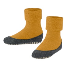 Falke Cosyshoe Minis Slippers (light, warming merino wool) yellow/grey children