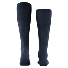 Falke Knee Socks Bristol Pure (climate-regulating Merino wool) navy blue Men - 1 Pair