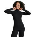 Falke Functional Underwear Long Sleeve Shirt Wool-Tech Half-Zip (excellent moisture management) black Ladies