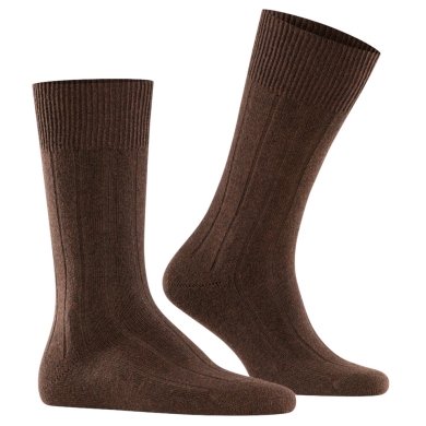 Falke Daily Sock Lhasa Rib (warming cashmere) brown men's - 1 pair