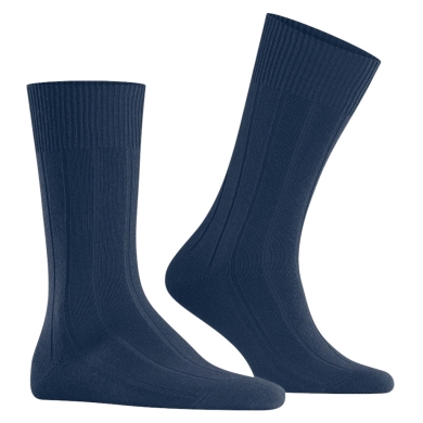 Falke Daily Sock Lhasa Rib (warming cashmere) blue men's - 1 pair