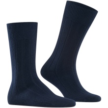 Falke Daily Sock Lhasa Rib (warming cashmere) navy blue men's - 1 pair