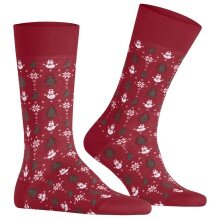 Falke Daily Sock Merry Party (Cotton, Christmas) red Men's - 1 Pair