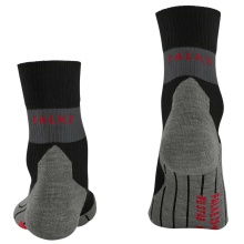 Falke Running Sock RU Compression Stabilizing (moisture-wicking, optimal fit) black/grey ladies - 1 pair