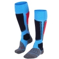 Falke Ski Socks SK1 (Knee Socks for Occasional Skiers) Light Blue Ladies - 1 Pair