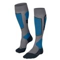 Falke SK4 Advanced Ski Socks (optimal fit) grey/blue men's - 1 pair
