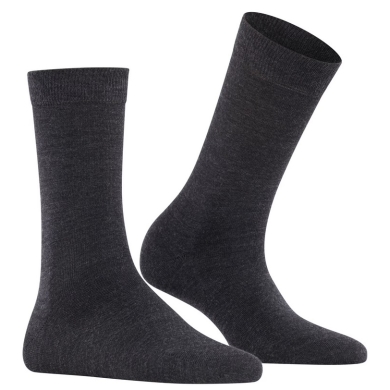 Falke Daily Sock Soft Merino (lightweight, merino wool) anthracite grey ladies - 1 pair