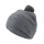 Falke knitted hat (pom-pom) Pure - cashmere, pom-pom - grey - 1 piece