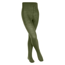 Falke Comfort Wool Tights (light, warming merino wool) dark green children