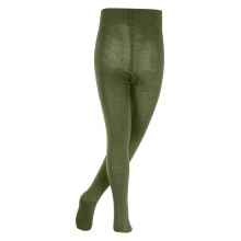 Falke Comfort Wool Tights (light, warming merino wool) dark green children