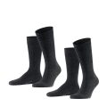 Falke Day Sock Crew Swing anthracite Men - 2 pairs