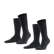 Falke Day Sock Crew Swing anthracite Men - 2 pairs