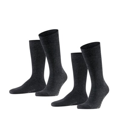 Falke Day Sock Crew Swing anthracite Men - 2 pairs