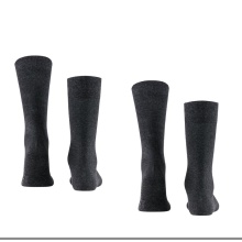 Falke Day Sock Crew Swing anthracite Men - 2 pairs
