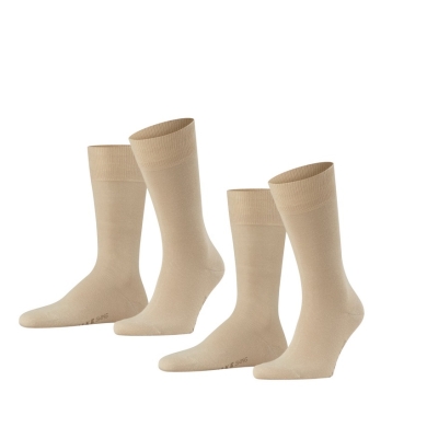 Falke Daily Sock Crew Swing Sand Beige Men's - 2 Pairs