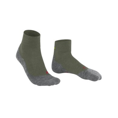 Falke Trekking Sock TK5 Short (light padding for easy hikes) green/grey men's - 1 pair