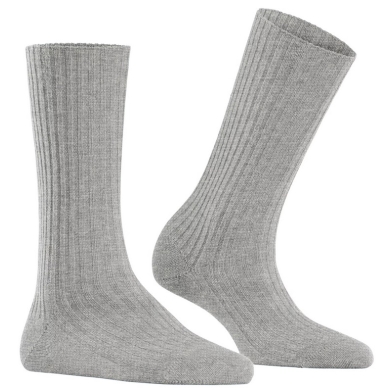 Falke Daily Sock Cosy Wool Boot (comfortable wearing experience) light grey ladies - 1 pair