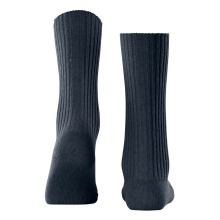 Falke Daily Sock Cosy Wool Boot (comfortable wearing experience) navy blue ladies - 1 pair