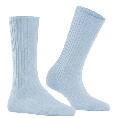 Falke Daily Sock Cosy Wool Boot (comfortable wearing experience) light blue ladies - 1 pair