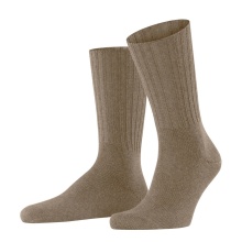 Falke Daily Sock Crew Nelson (climate-regulating merino wool) light brown Men's - 1 pair